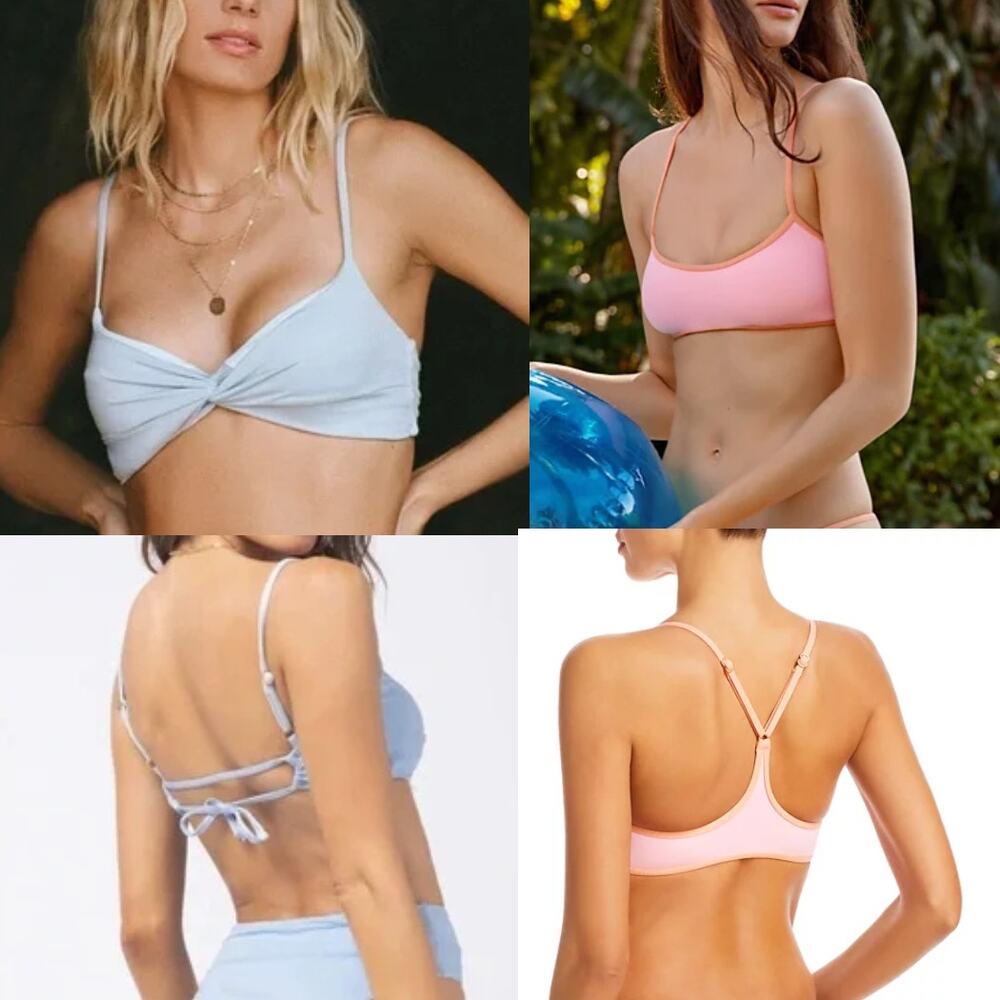 NWT L Space Swim Top Pamela Racerback & Shimmer Ringo Bikini Beach Bundle Sz S